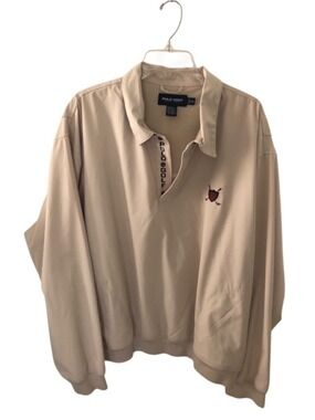 Vintage Ralph Lauren Polo Golf Pullover Jacket Classy Golf Crest Logo Size XXL